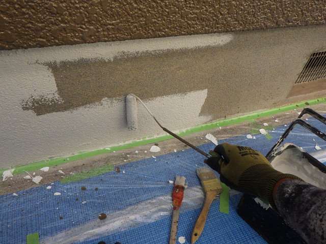 福岡県 直方市 H様邸の 基礎塗装工事