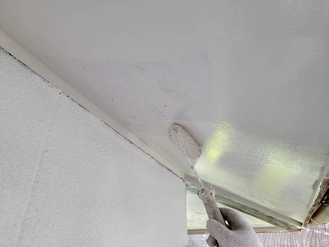 福岡県 鞍手郡 D様邸の 軒天塗装工事