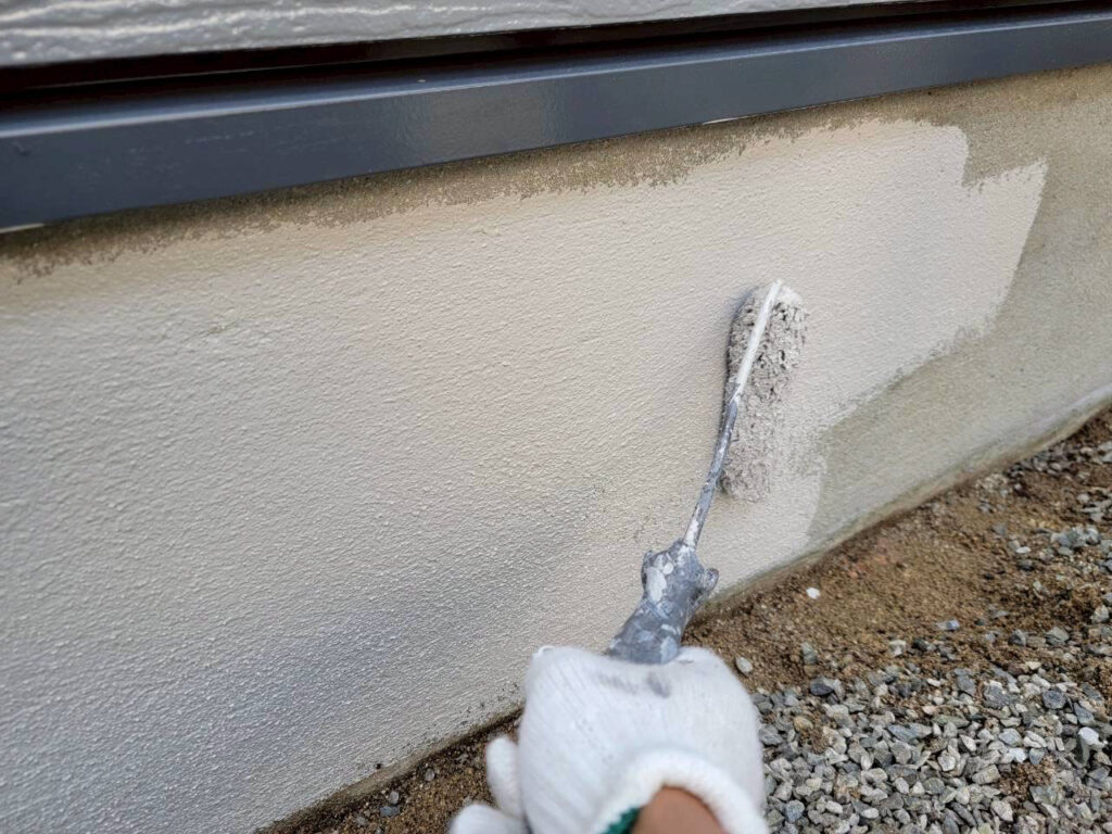 福岡県 飯塚市 M様邸の 基礎塗装工事