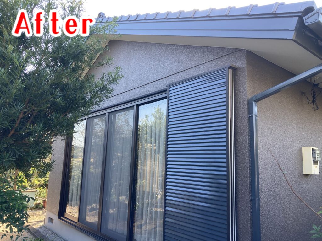 福岡県 飯塚市 S様邸の 雨戸塗装工事