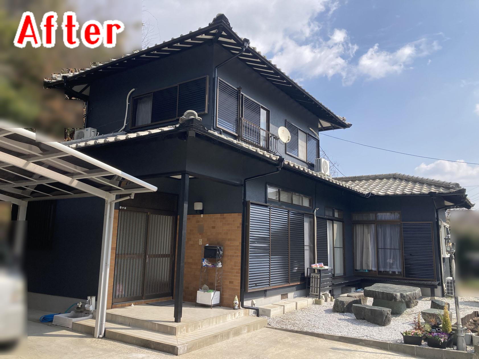 福岡県 嘉麻市 N様邸の before＆after ｜福岡県 直方市 の 塗装本舗 絆ホームサービス
