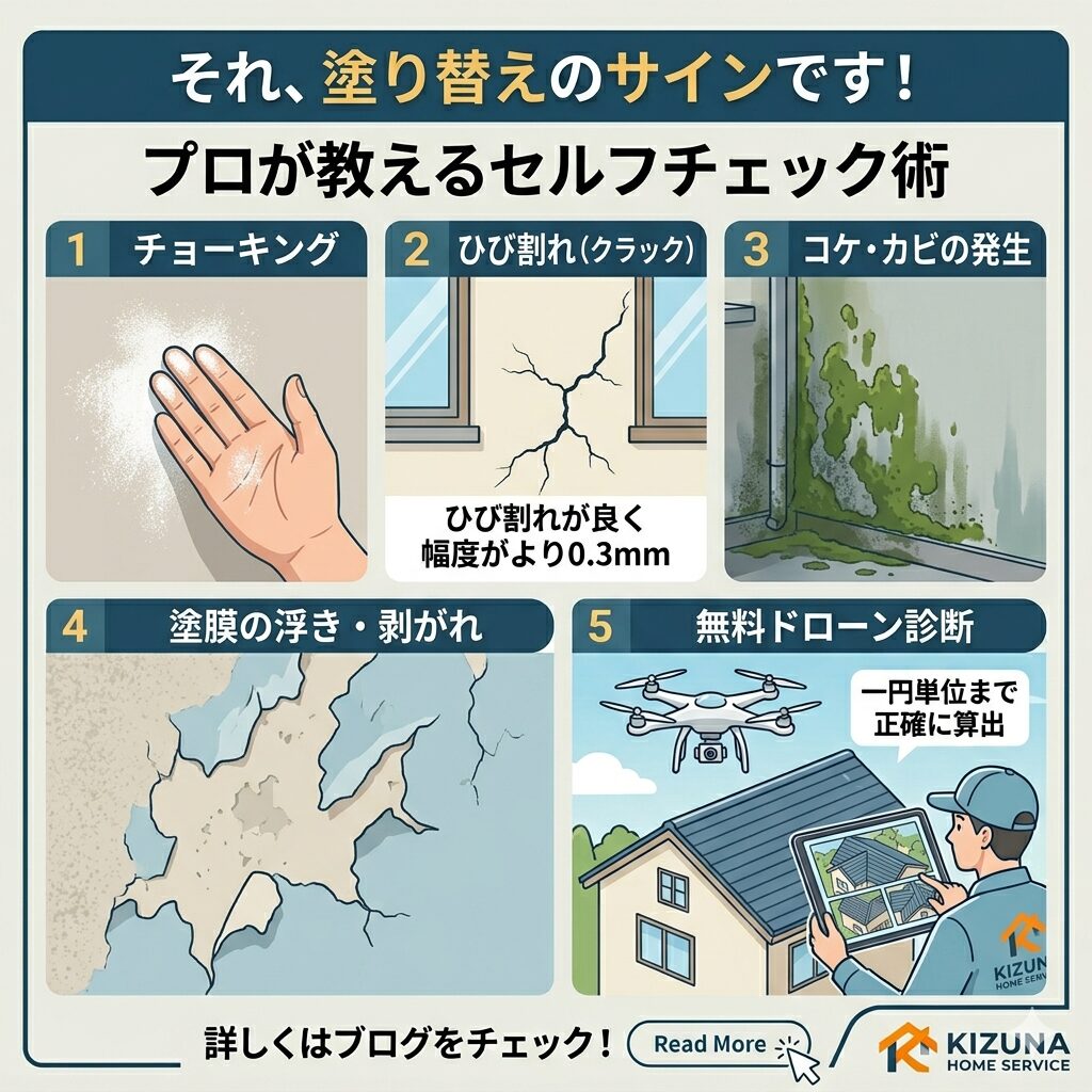 第2回：それ、塗り替えのサインです！プロが教える「失敗しない」セルフチェック術【塗装本舗絆ホームサービス】