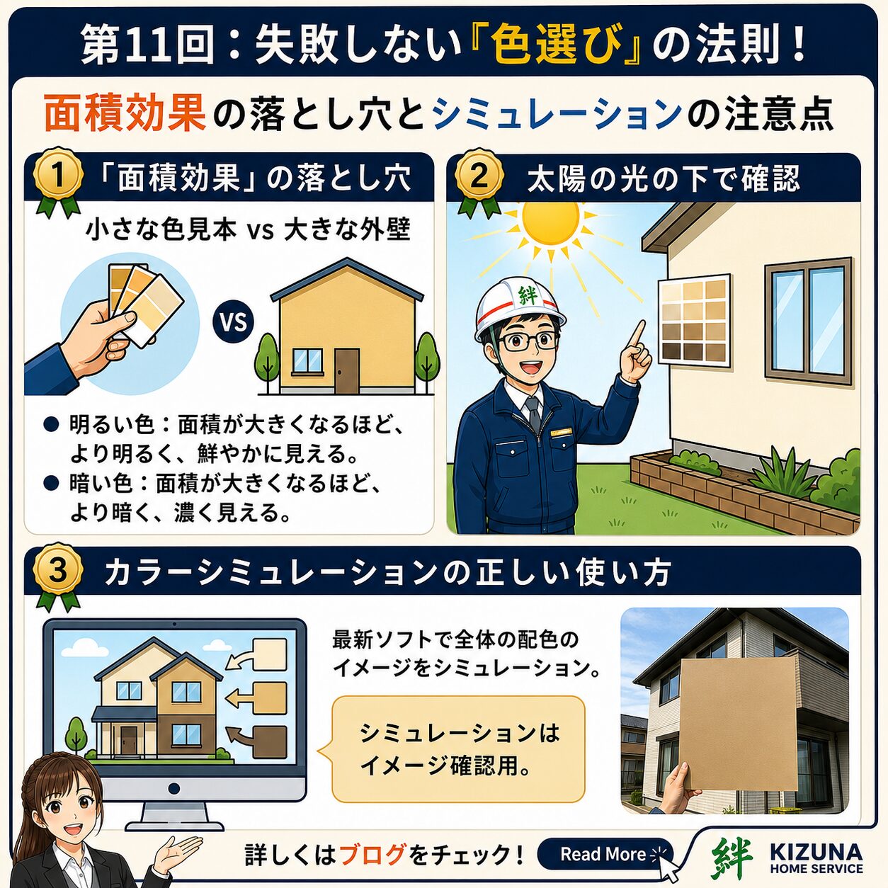 第11回：失敗しない「色選び」の法則！‐ 塗装本舗 絆ホームサービス